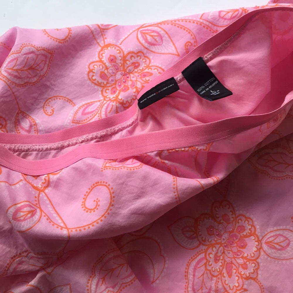 Vintage Y2k Barbie Pink Print Romantic Midi Skirt Rare 90‘s Pastel Ballet Large - Picture 14 of 16